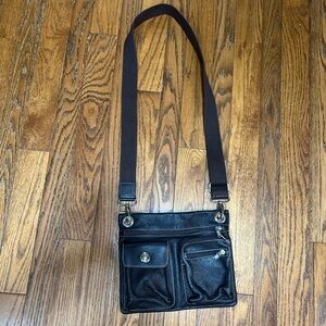 Roots dark brown Tribal Village Crossbody Bag